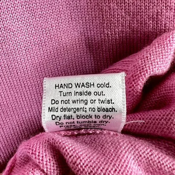 Pendleton Long Sleeve Merino Wool Pullover Sweater Pink Womens Large - Picture 9 of 9